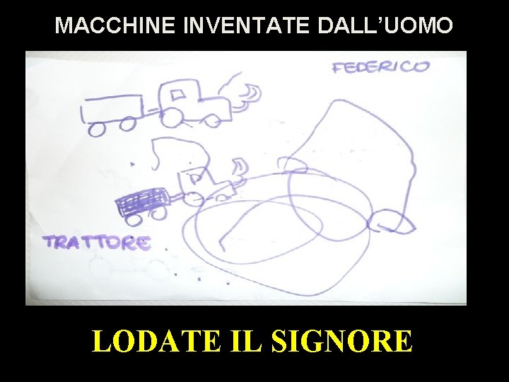 MACCHINE INVENTATE DALL’UOMO LODATE IL SIGNORE 