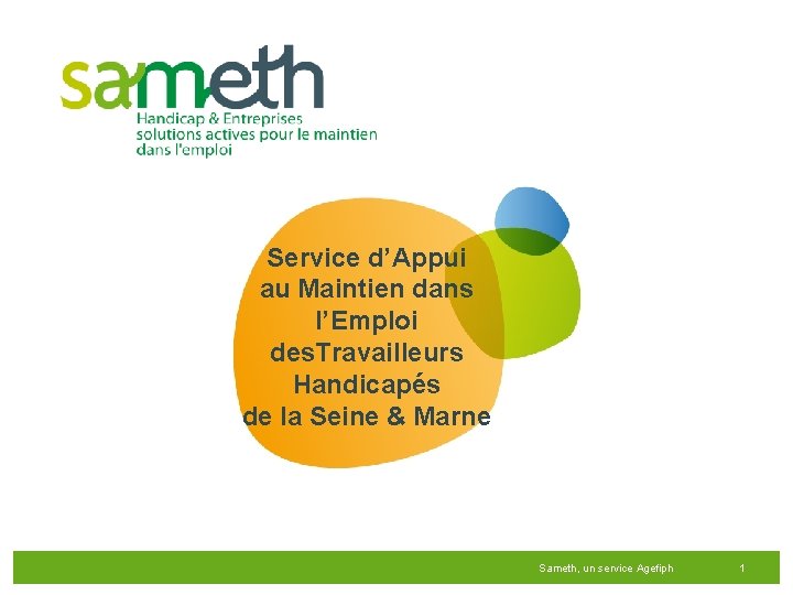 Service d’Appui au Maintien dans l’Emploi des. Travailleurs Handicapés de la Seine & Marne