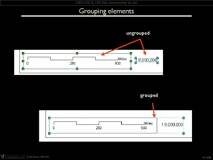 ESRM 250 & CFR 520: Introduction to GIS Grouping elements ungrouped © Phil Hurvitz,