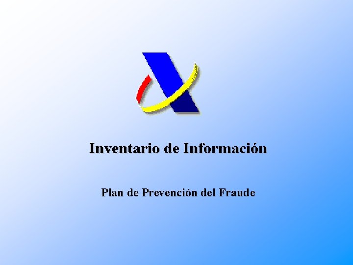 Inventario de Información Plan de Prevención del Fraude 