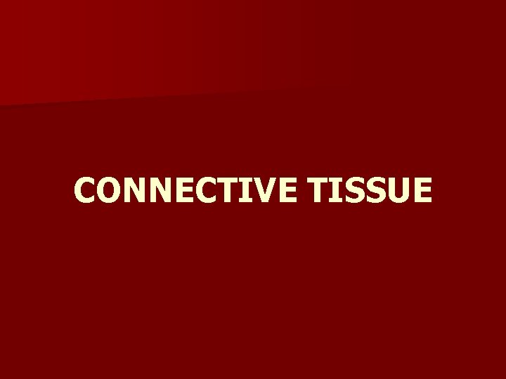 CONNECTIVE TISSUE 