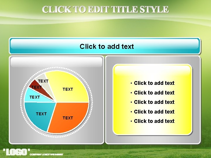 Click to add text TEXT • Click to add text TEXT • Click to