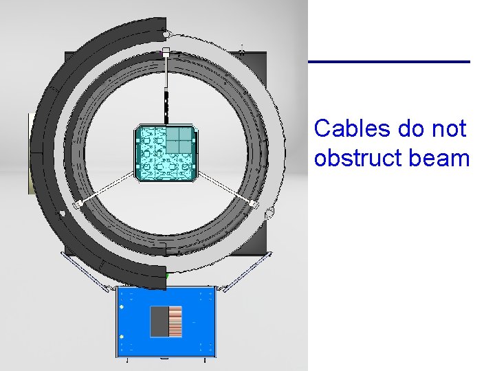 Cables do not obstruct beam 