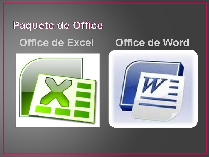 Paquete de Office de Excel Office de Word 