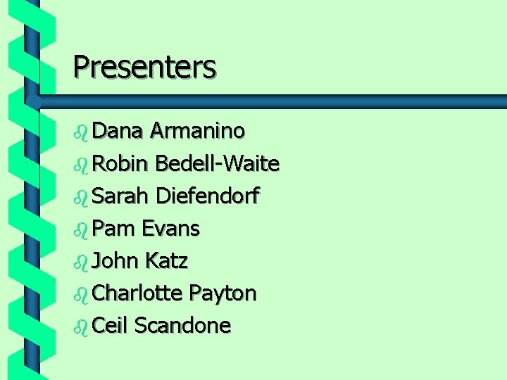 Bay Area Green Business Program Presenters b Dana