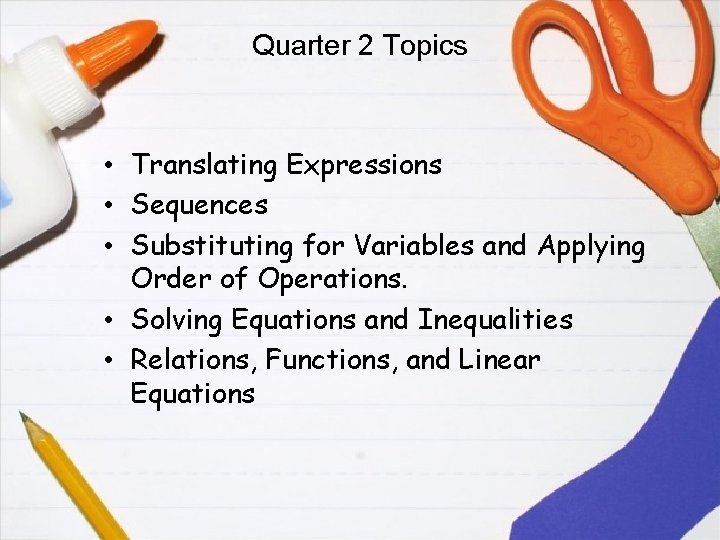 topic-2-expression variable assignment Images High... Welcome Miss Parry Math 7Algebra I About Me