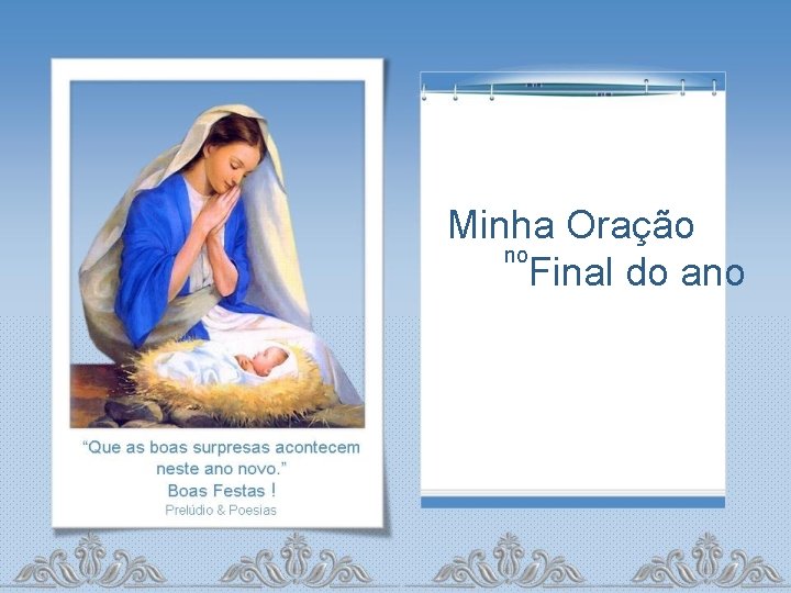 Minha Oração no Final do ano 