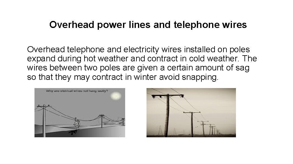 Overhead power lines and telephone wires Overhead telephone and electricity wires installed on poles