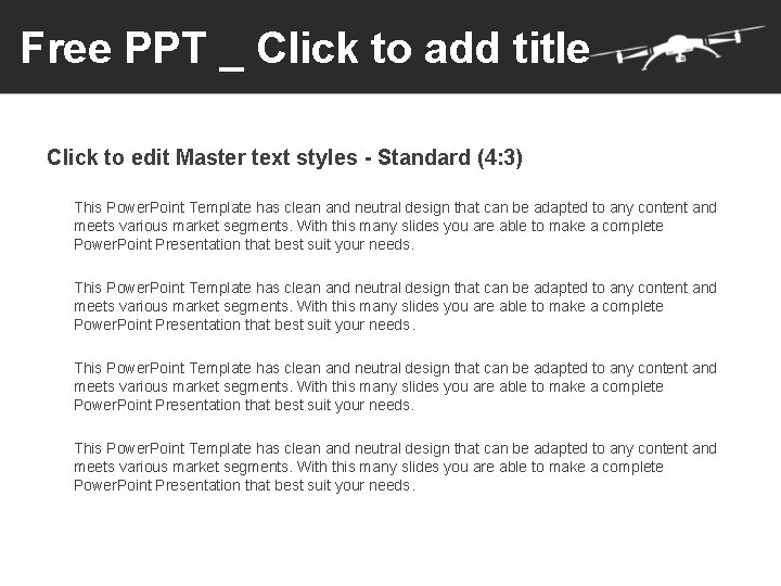 Free PPT _ Click to add title Click to edit Master text styles -