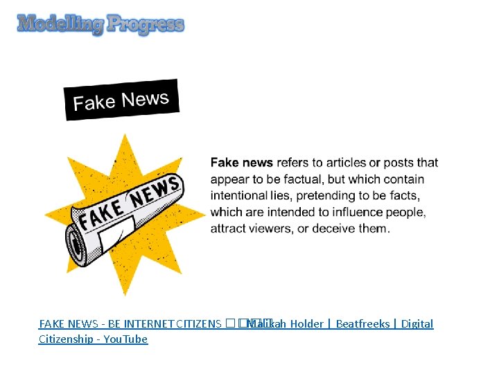 FAKE NEWS - BE INTERNET CITIZENS ���� �� Malikah Holder | Beatfreeks | Digital