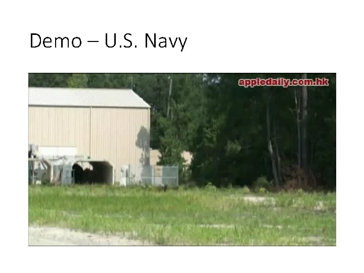 Demo – U. S. Navy 