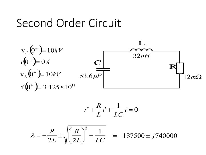 Second Order Circuit 