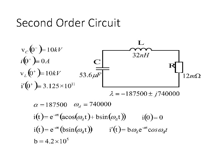 Second Order Circuit 