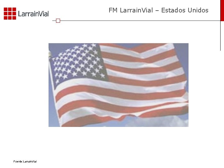 FM Larrain. Vial – Estados Unidos Fuente: Larrain. Vial 