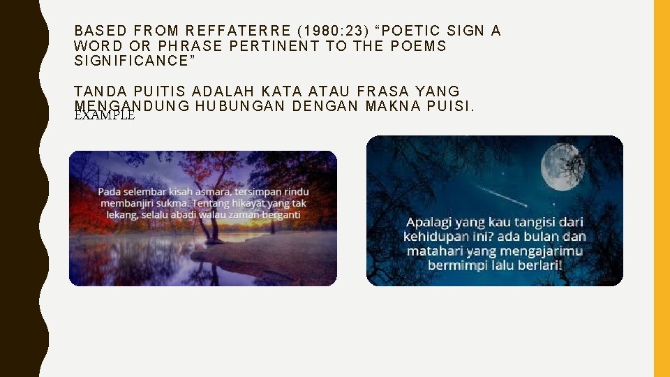 BA SED FROM R EF FA TE RR E (1980: 23) “POETI C SIGN