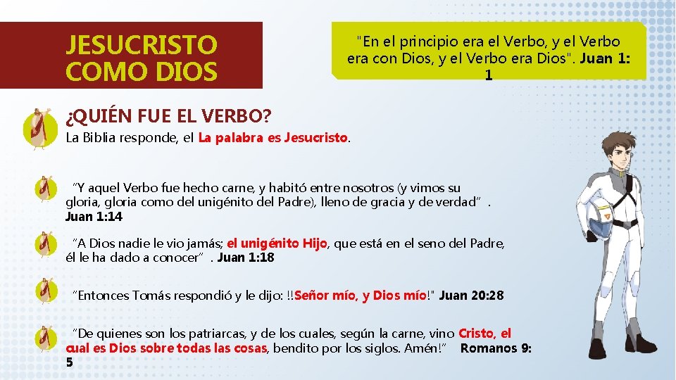 JESUCRISTO COMO DIOS "En el principio era el Verbo, y el Verbo era con
