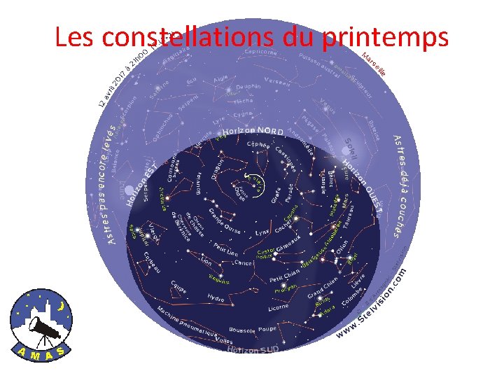 Les constellations du printemps 