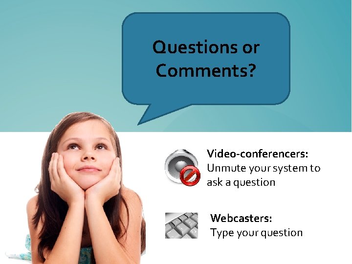 Questions or Comments? Video-conferencers: Unmute&your to Complete today’s evaluation applysystem for professional credits ask