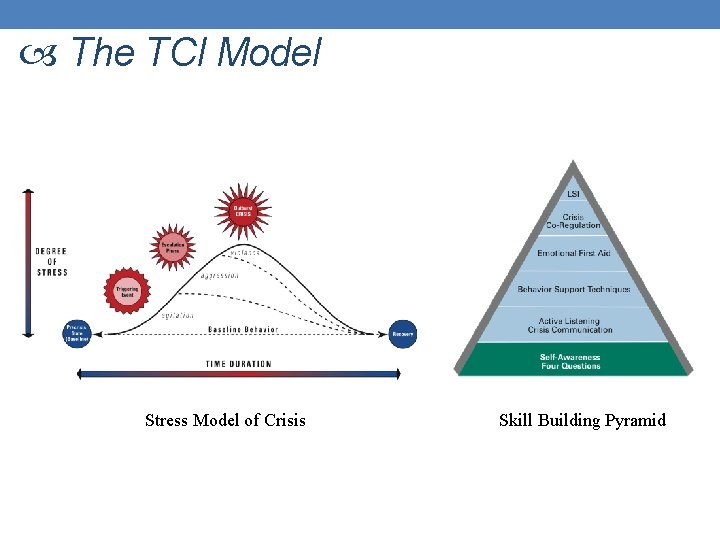  The TCI Model Stress Model of Crisis Skill Building Pyramid 