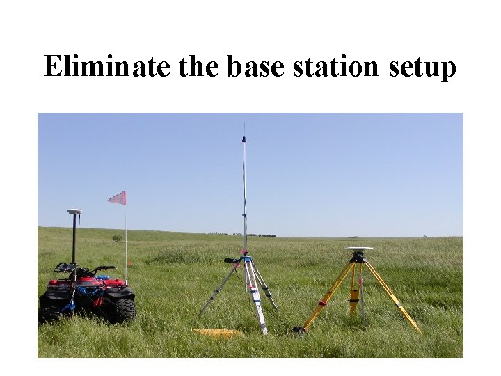 Eliminate the base station setup 