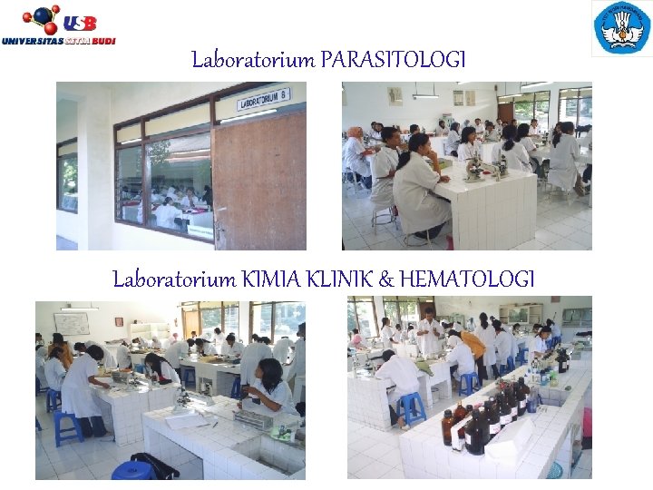 Laboratorium PARASITOLOGI Laboratorium KIMIA KLINIK & HEMATOLOGI 