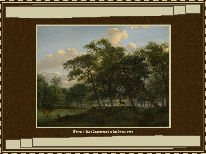 Wooded Park Landscape with Deer, 1665 