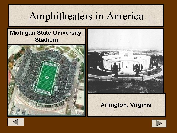 Amphitheaters in America Michigan State University, Stadium Arlington, Virginia 
