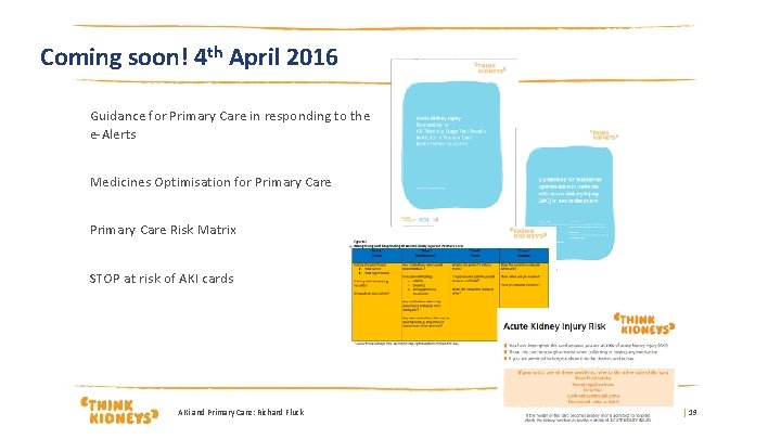 Coming soon! 4 th April 2016 Guidance for Primary Care in responding to the