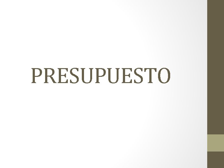 PRESUPUESTO 