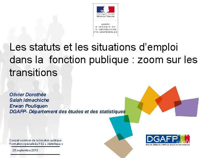 Les statuts et les situations d’emploi dans la fonction publique : zoom sur les