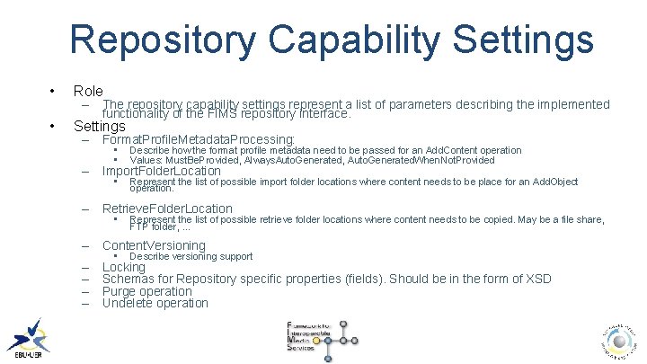 Framework for Interoperable Media Services FIMS FIMS Repository