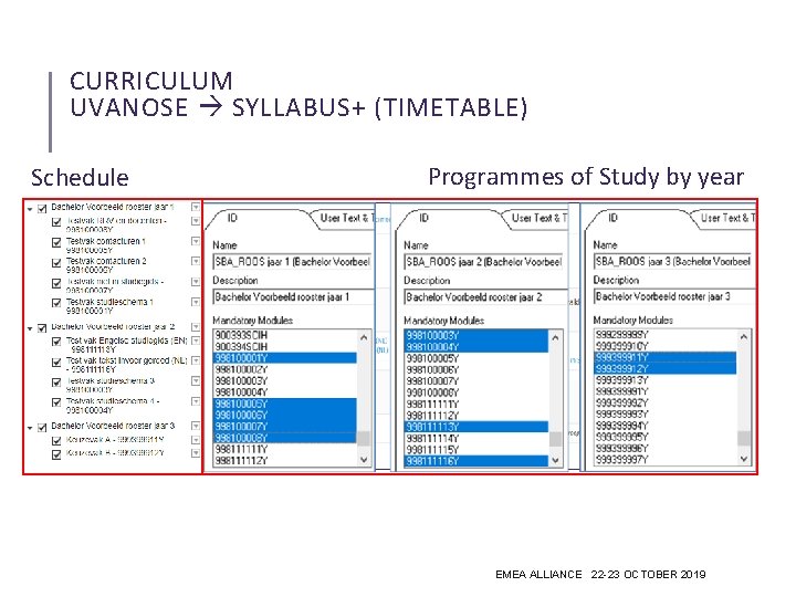 CURRICULUM UVANOSE SYLLABUS+ (TIMETABLE) Schedule Programmes of Study by year EMEA ALLIANCE 22 -23