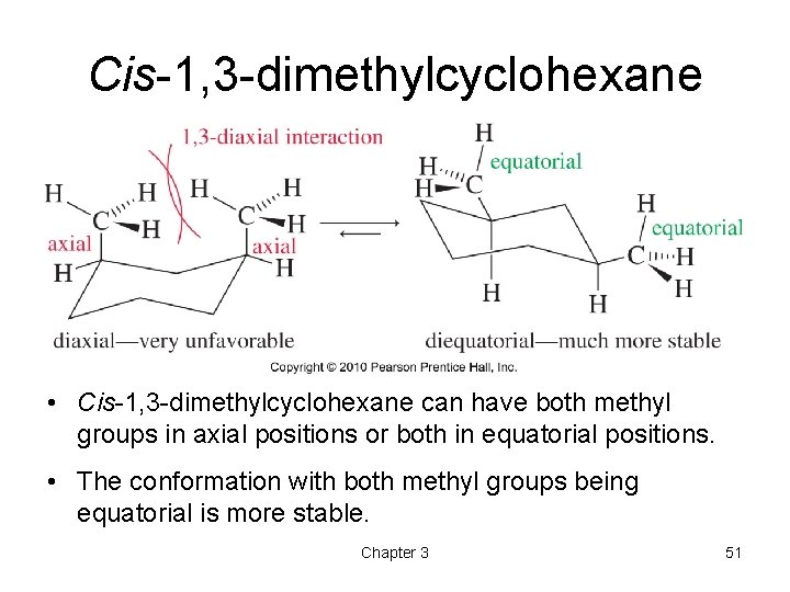 Cis-1, 3 -dimethylcyclohexane • Cis-1, 3 -dimethylcyclohexane can have both methyl groups in axial