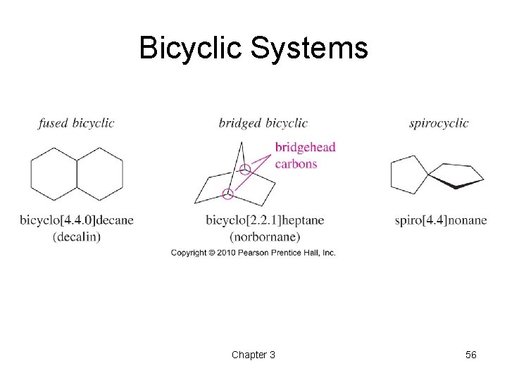 Bicyclic Systems Chapter 3 56 