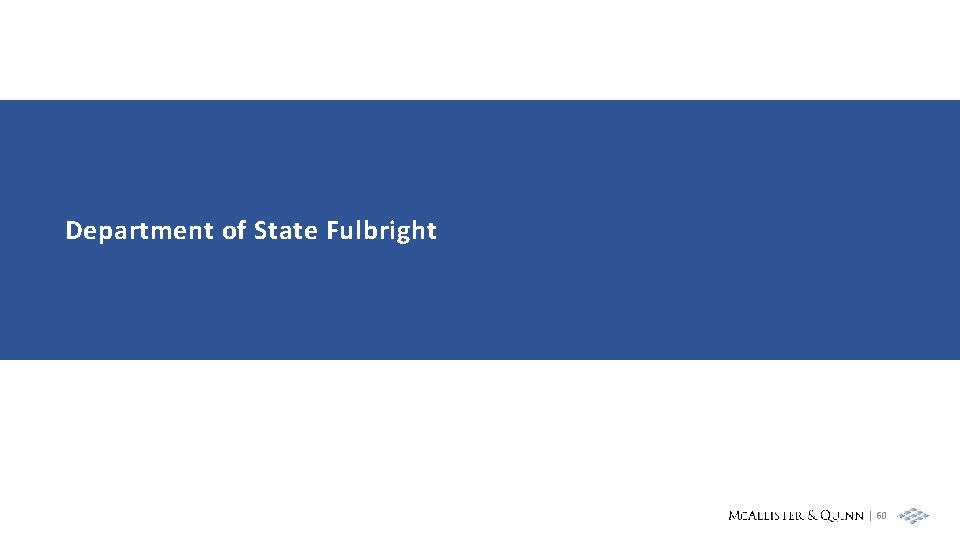 Department of State Fulbright | 60 