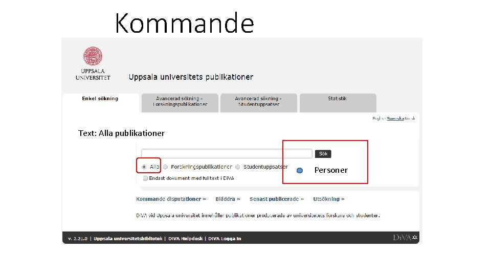 Kommande Text: Alla publikationer Personer 