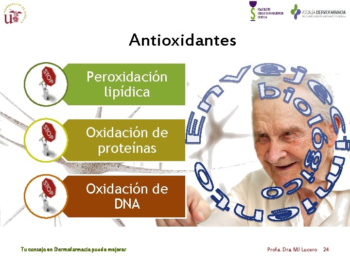 Antioxidantes Peroxidación lipídica Oxidación de proteínas Oxidación de DNA Tu consejo en Dermofarmacia puede Antioxidantes Peroxidación lipídica Oxidación de proteínas Oxidación de DNA Tu consejo en Dermofarmacia puede