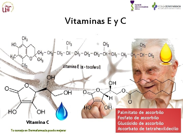 Vitaminas E y C Vitamina C Tu consejo en Dermofarmacia puede mejorar Palmitato de Vitaminas E y C Vitamina C Tu consejo en Dermofarmacia puede mejorar Palmitato de