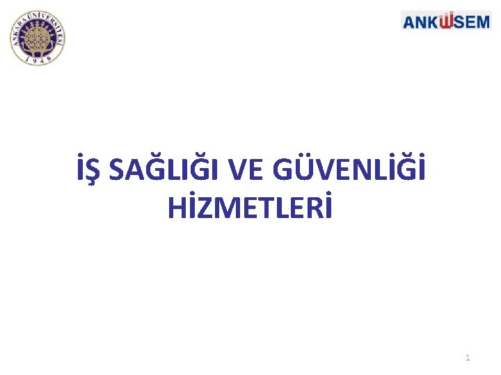 İŞ SAĞLIĞI VE GÜVENLİĞİ HİZMETLERİ 