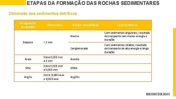 PPT 10 BG 11 ROCHAS SEDIMENTARES Ciclo das