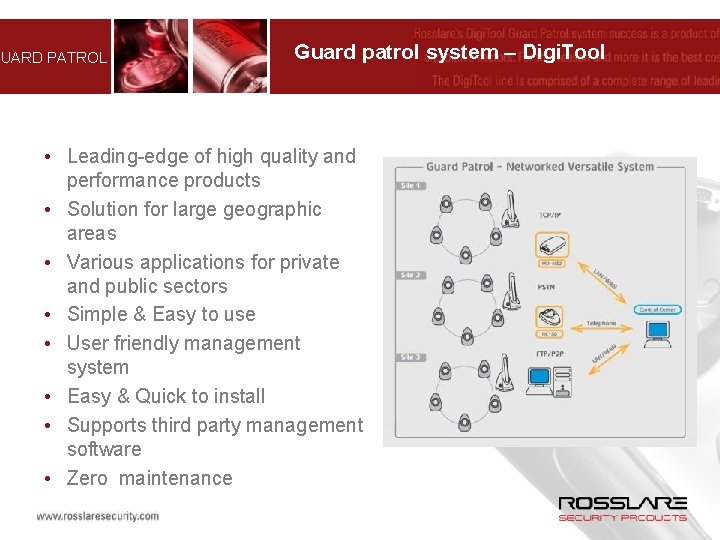 GUARD PATROL Guard patrol system – Digi. Tool • Leading-edge of high quality and