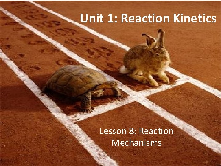 Unit 1: Reaction Kinetics Lesson 8: Reaction Mechanisms 