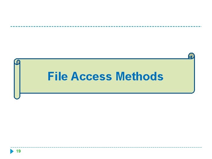 File Access Methods 19 