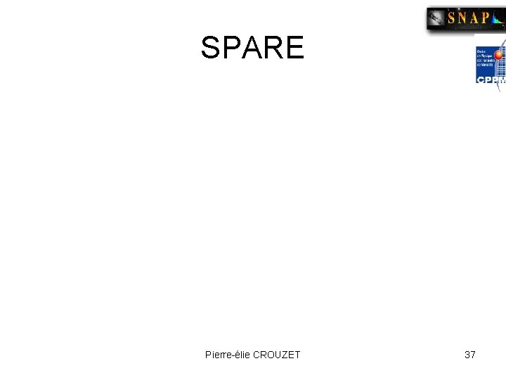 SPARE Pierre-élie CROUZET 37 