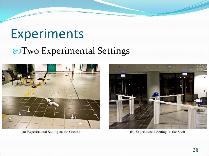 Experiments Two Experimental Settings 28 