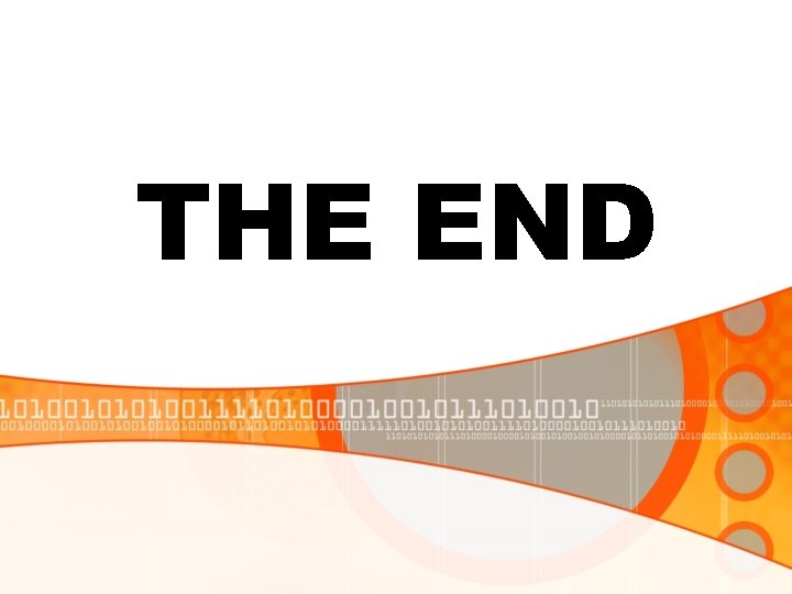 THE END THE END