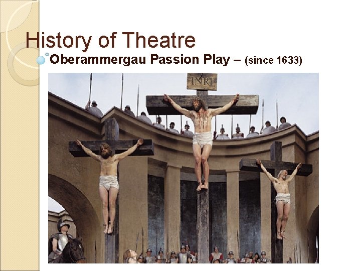 History of Theatre Oberammergau Passion Play – (since 1633) 
