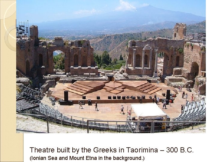 History of Theatre Greek Theater of Taormina - Thanks to David The Greek Theatre
