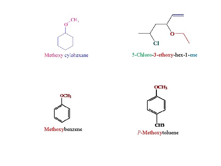 5 -Chloro-3 -ethoxy-hex-1 -ene Methoxybenzene P-Methoxytoluene 