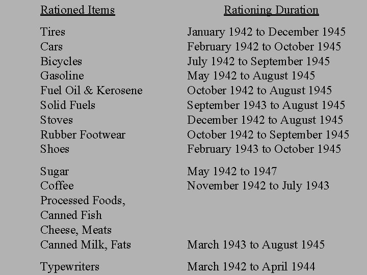 Rationing is the controlled distribution of scarce resources